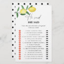 Search for lemon bridal shower games Watercolor