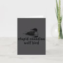 Search for funny canadian cards Wolf bird