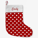 Search for polka dot christmas stockings Girl