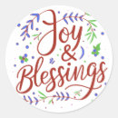 Search for blessed stickers Typography