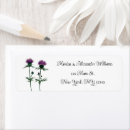 Search for thistles return address labels Scottish