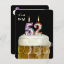Search for 52nd birthday invitations Party