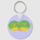 Search for birds in love key rings Valentine