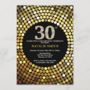 Search for black and gold 30th birthday invitations Adult birthday party