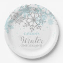 Search for winter wonderland plates Blue