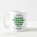 Search for new job mugs Farewell