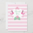 Search for flamingo thank you cards Girly