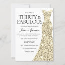Search for gold 30th birthday invitations Thirty