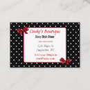 Search for polka dot business cards White