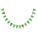 Search for irish shamrock bunting flags Green
