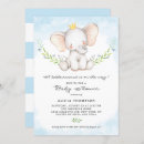 Search for elephant baby boy shower invitations Little peanut