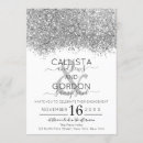 Search for elegant silver engagement party invitations Sparkly sparkles