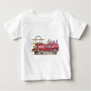 Search for fire truck baby shirts Fireman