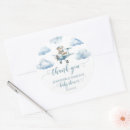 Search for thank you bear stickers Light blue