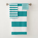 Search for green white stripe pattern bath towels Modern