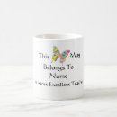 Search for rainbow butterfly mugs White