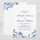 Search for watercolor rehearsal dinner invitations Blue