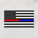 Search for thin blue line business cards Flag