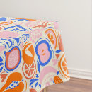 Search for orange and blue tablecloths Pattern