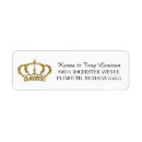 Search for prince crown return address labels Royal