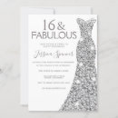 Search for glitter sweet 16 invitations Party