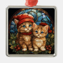 Search for orange kitten christmas tree decorations Tabby