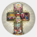 Search for vintage catholic stickers Cross