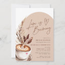 Search for love is brewing bridal shower invitations Coffee