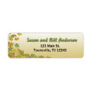 Search for green and gold return address labels Fall