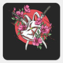Search for japanese mask stickers Kitsune