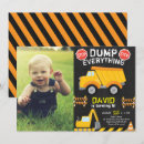 Search for dump truck invitations Chalkboard