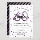 Search for purple 60th birthday invitations Sixty and fabulous
