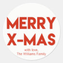Search for merry x mas stickers Typography