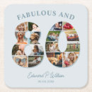 Search for 80th birthday coasters Photo collage