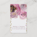 Search for pink and gold referral cards Elegant