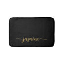 Search for black and gold bath mats Script