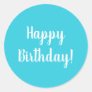 Search for turquoise and white stickers Happy birthday
