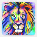 Search for lion painting stickers Colourful