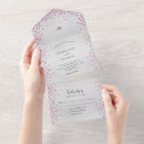 Search for pink and silver wedding invitations For her