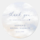 Search for bridal shower thank you stickers Dusty blue