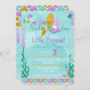 Search for little mermaid birthday invitations Ocean