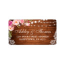 Search for wood lace return address labels Watercolor