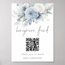 Search for qr code wedding posters Dusty blue