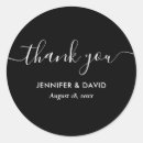Search for black and white thank you stickers Baby shower