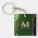 Search for green stone key rings Agate