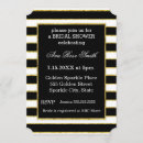 Search for elegant gold bridal shower invitations White