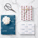 Search for blue heart wrapping paper Valentine