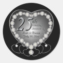 Search for 25th silver stickers Heart