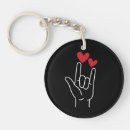 Search for sign language key rings Hard of hearing