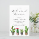 Search for cactus rehearsal dinner invitations Boho